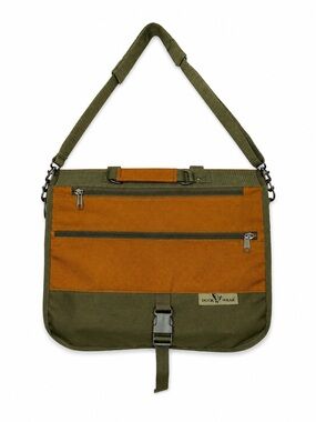 Duck Wear Hunting Shooting Range Messenger Bag Olive Brown Multi Pocket Shoulder